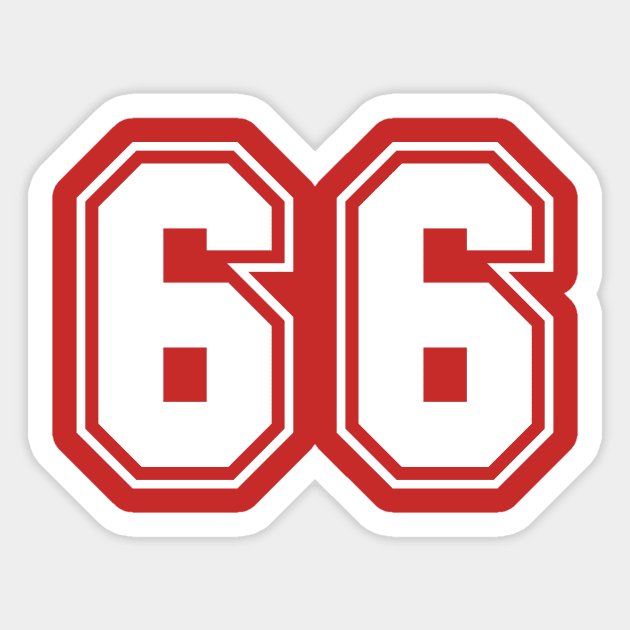 sixty six Sticker by designseventy